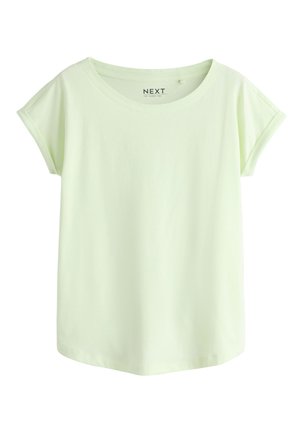 Next, ROUND NECK CAP SLEEVE T-SHIRT  - REGULAR FIT - T-shirt basic - fluro green