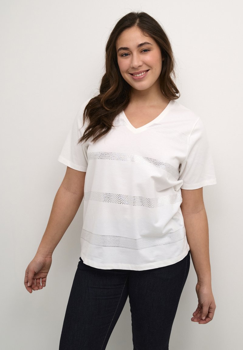 Culture FUNJA - Camiseta estampada - spring gardenia/crema - Zalando.es