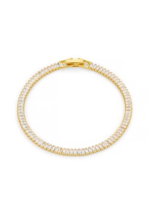 Orelia CRYSTAL BAGUETTE TENNIS BRACELET - Pulseira - pale gold-coloured