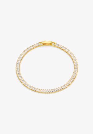 Orelia CRYSTAL BAGUETTE TENNIS BRACELET - Náramok - pale gold-coloured