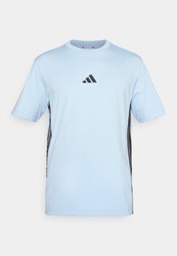 Triko s potiskem - glow blue/black