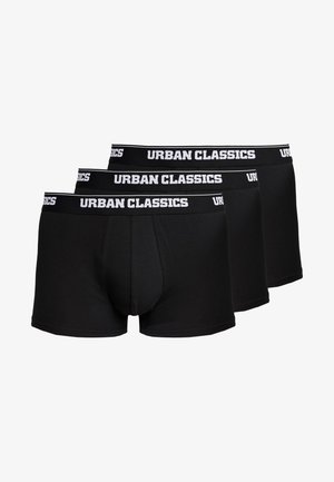 Urban Classics MEN BOXER 3 PACK - Kurze Boxershorts - black