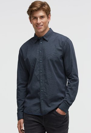 MIT ALL OVER PRINT UND STREIFEN - Shirt - blue navy