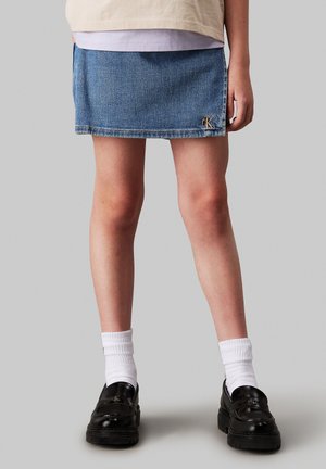 SOFT - Mini skirt - soft blue comfort
