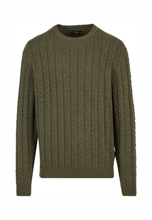 Fynch-Hatton, CABLE - Džemper - dark khaki