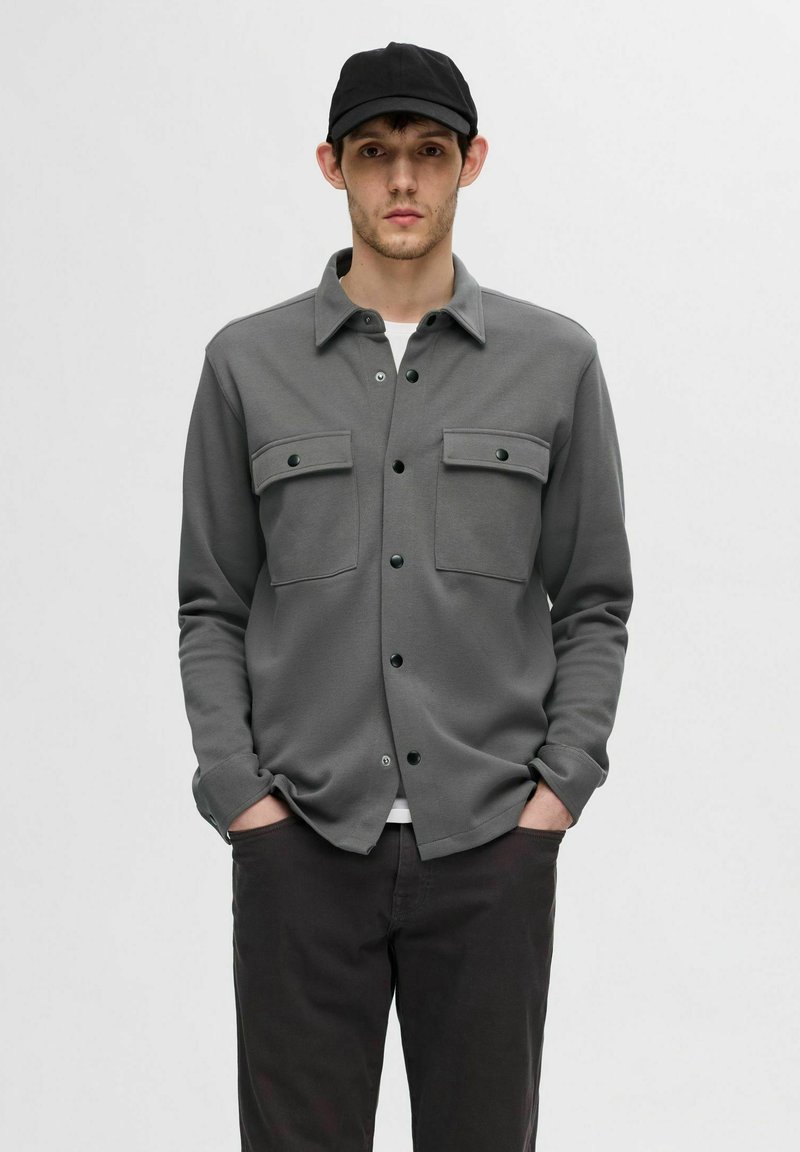 Selected Homme SLHJACKIE JACKET - Camisa - granite grey