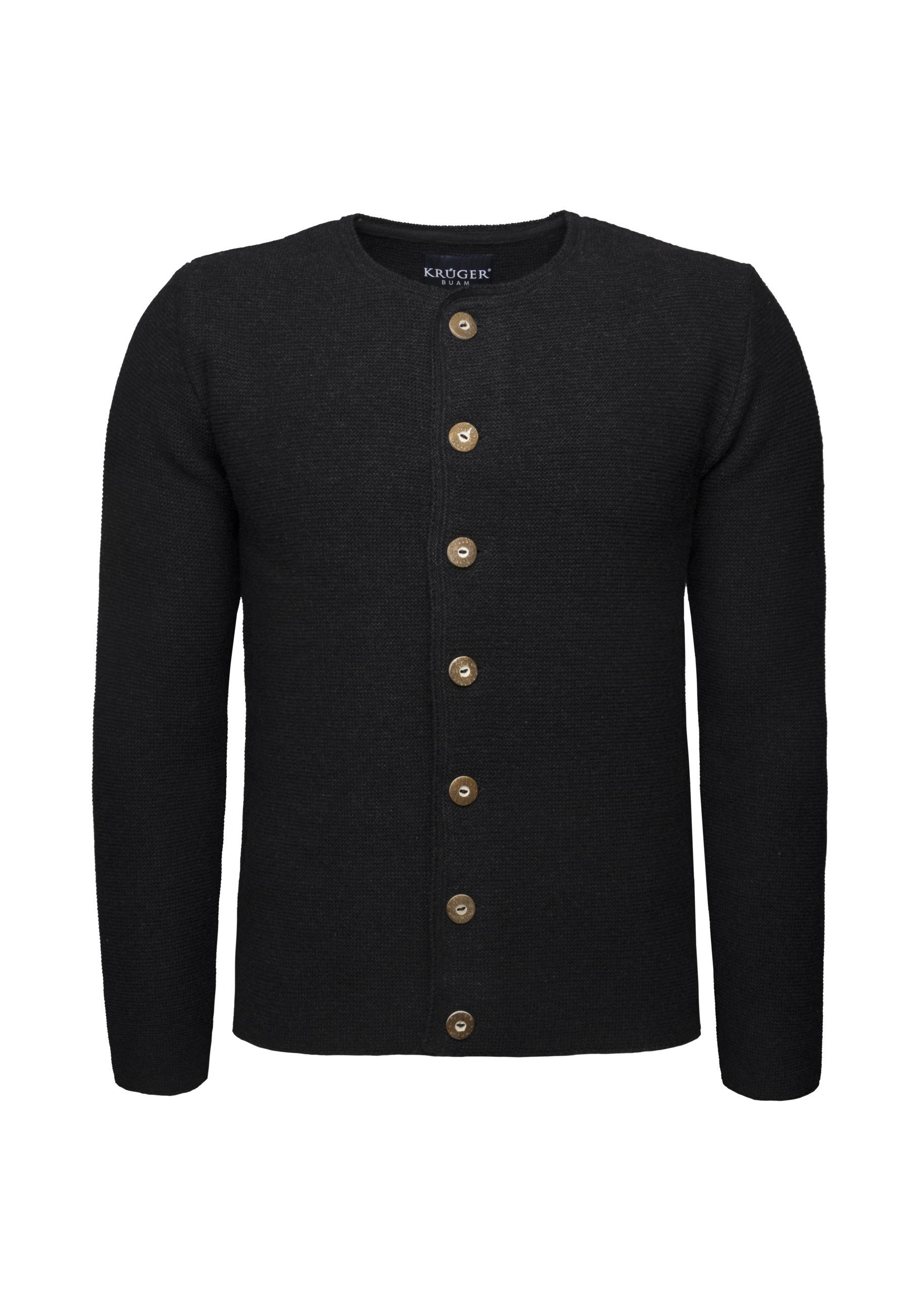 Krüger Dirndl EMANUEL K Strickjacke schwarz/schwarz Zalando