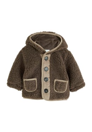 Next, REGULAR FIT - BORG HOODED FLEECE LINED BABY JACKET UNISEX - Light jacket - chocolate brown
