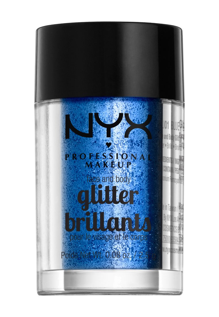 NYX Professional Makeup FACE & BODY GLITTER - Glitter - 1 blue