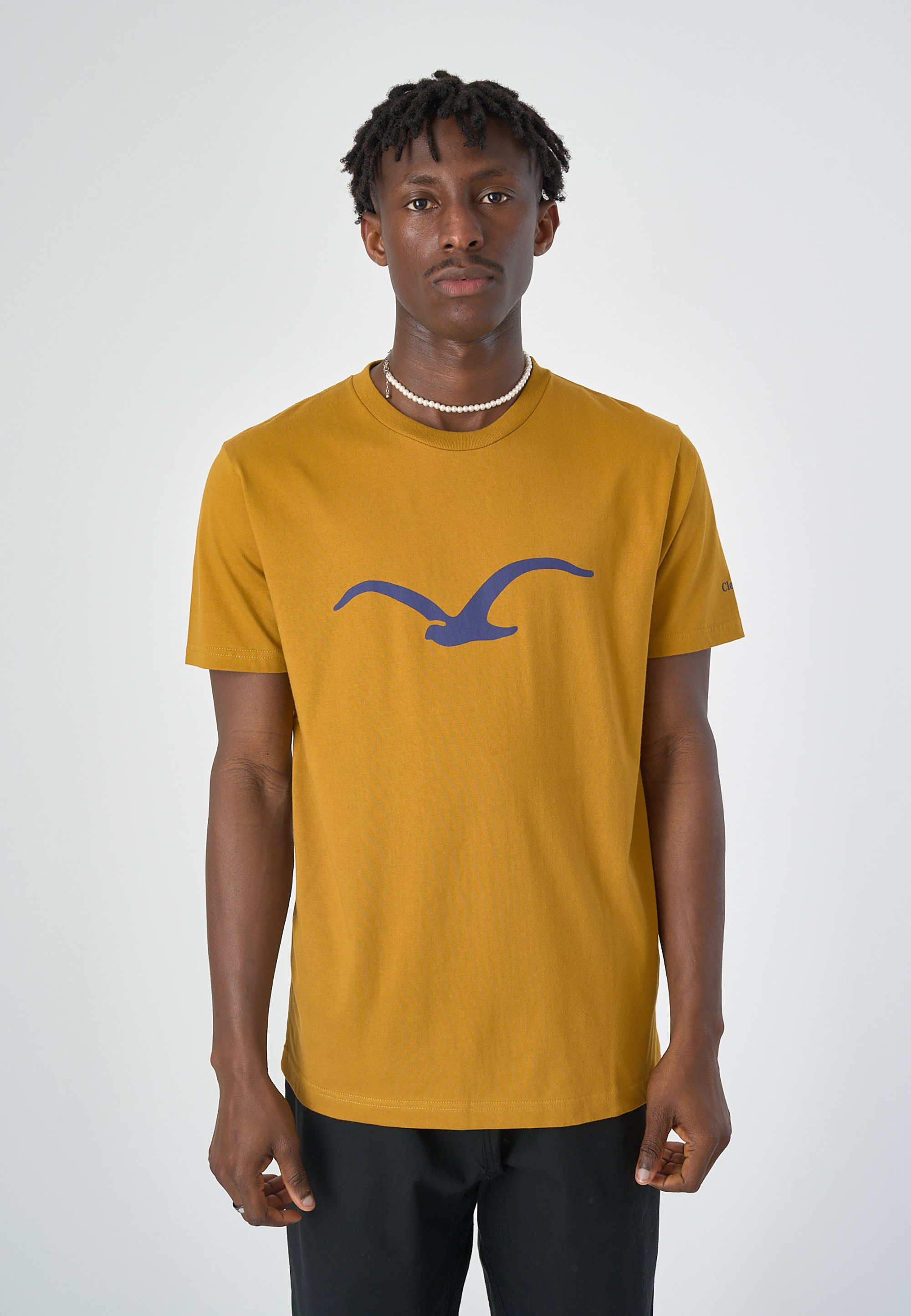 Cleptomanicx MÖWE - T-Shirt print - golden brown/braun - Zalando.de 