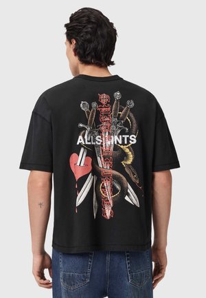 Camiseta estampada - washed black