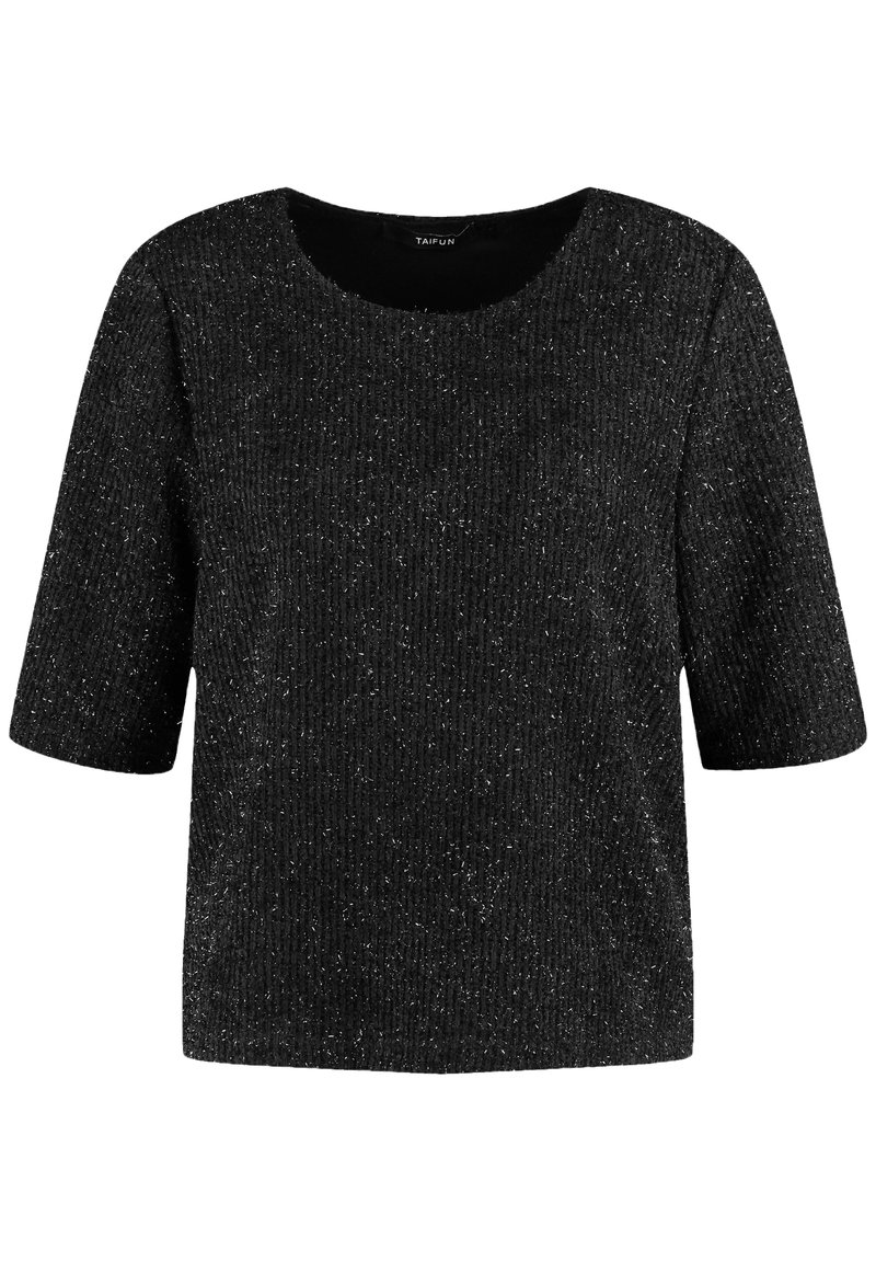 Taifun T-shirt basic zwart Taifun T-shirt basic zwart