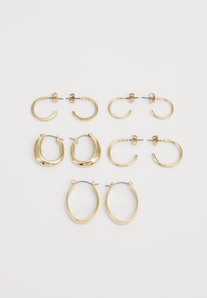 PCSALLY EARRINGS 5 PACK - Boucles d'oreilles - gold-coloured