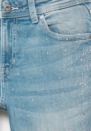 PULL&BEAR, WITH RHINESTONES BOOT-CUT - JEANS - Flared Jeans - blue