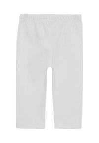 Witte katoenen leggings met een elastische taille, met een gladde textuur en een knielange pasvorm, geschikt voor casual dragen.