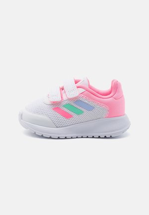 TENSAUR RUN 2.0 UNISEX - Road running shoes - footwear white/blue dawn/beam pink