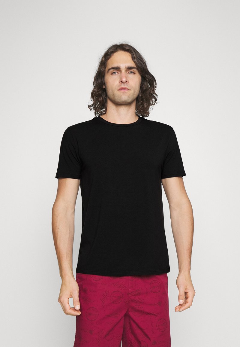 Tommy Hilfiger 2 PACK Haut de pyjama black/black/noir ZALANDO.FR