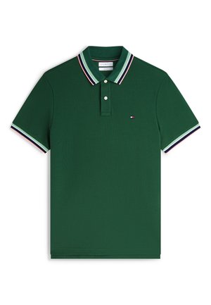 Tommy Hilfiger, CONTRAST COLLAR CUFFS REG POLO - SEASONAL PATTERN - Polo - street green