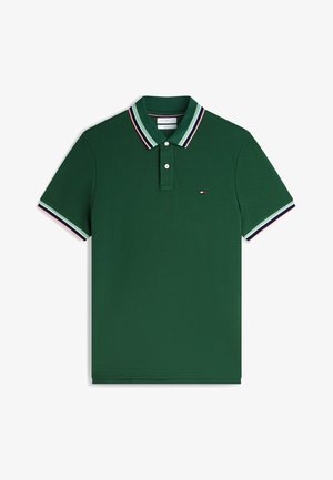 Tommy Hilfiger, CONTRAST COLLAR CUFFS REG POLO - SEASONAL PATTERN - Poloshirt - street green