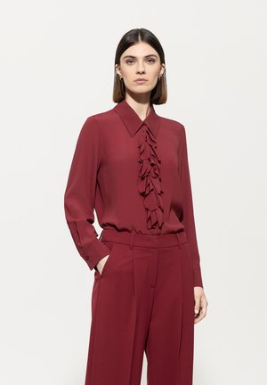 Hemdbluse - berry red