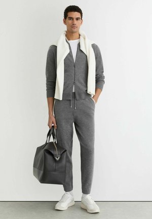 REGULAR FIT-CLIFFORD ZIPPED - Bomber-jakk - mid grey