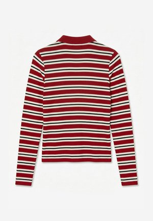 Vero Moda, POLO AWGLESHA POLOSHIRT - T-shirt à manches longues - rio red
