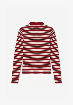Vero Moda, POLO AWGLESHA POLOSHIRT - T-shirt à manches longues - rio red