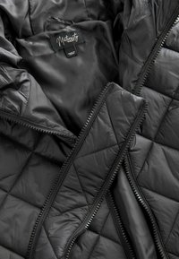 Next MATERNITY LONGLINE QUILTED BOMBER JACKET WITH HOOD - Wintermantel - black