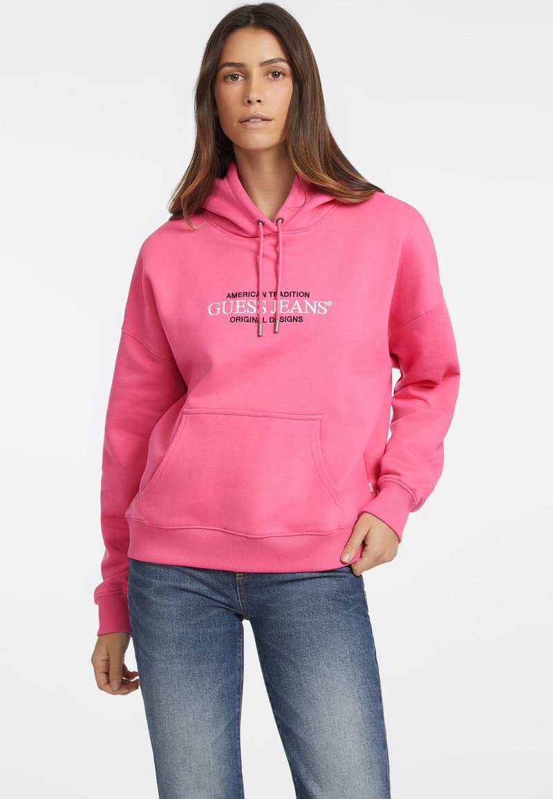 Guess Jeans GJ   AMERICAN TR  - Felpa - fuchsia