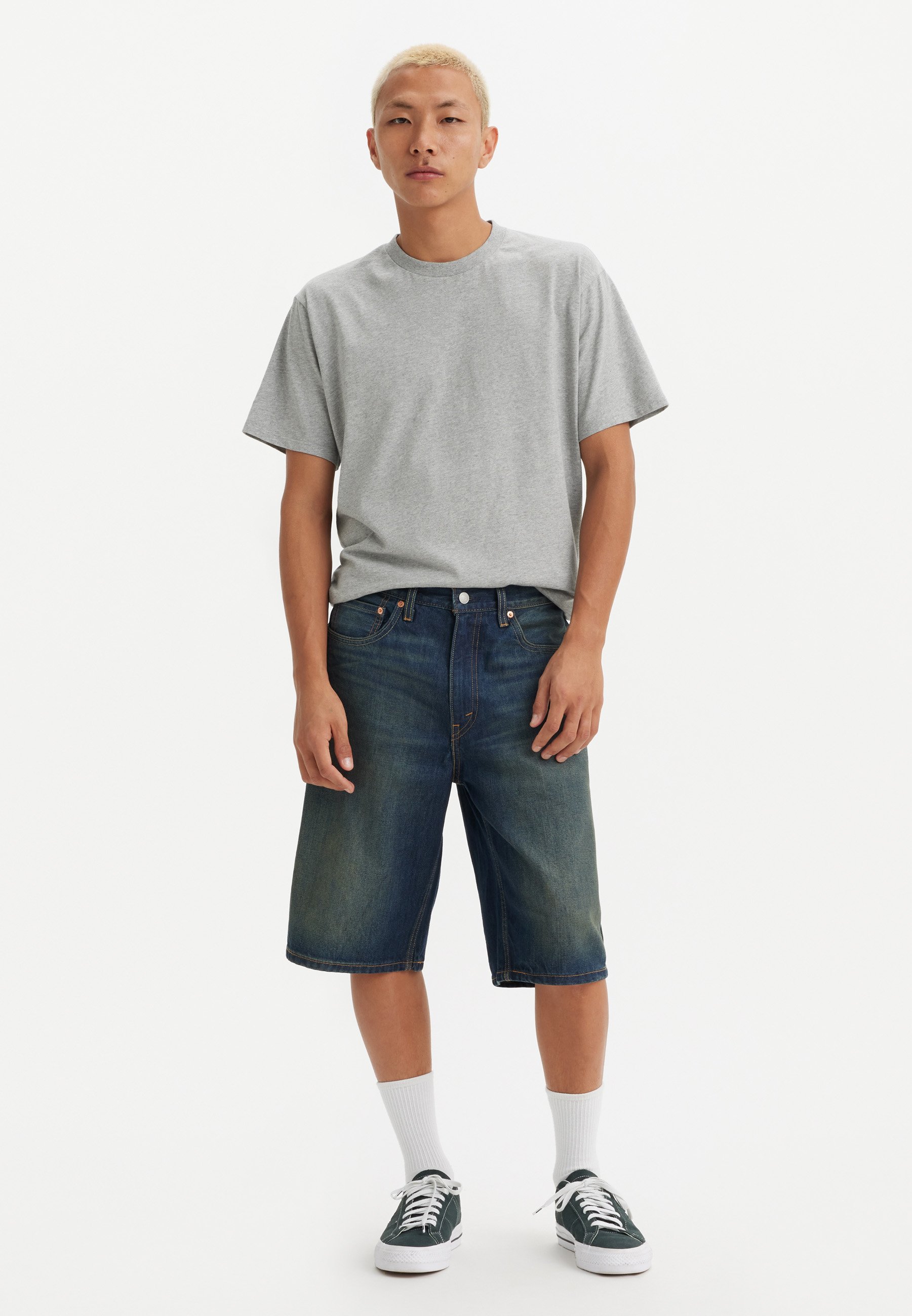 Levi's® 469® LOOSE SHORTS - Denim shorts - springstein short/dark