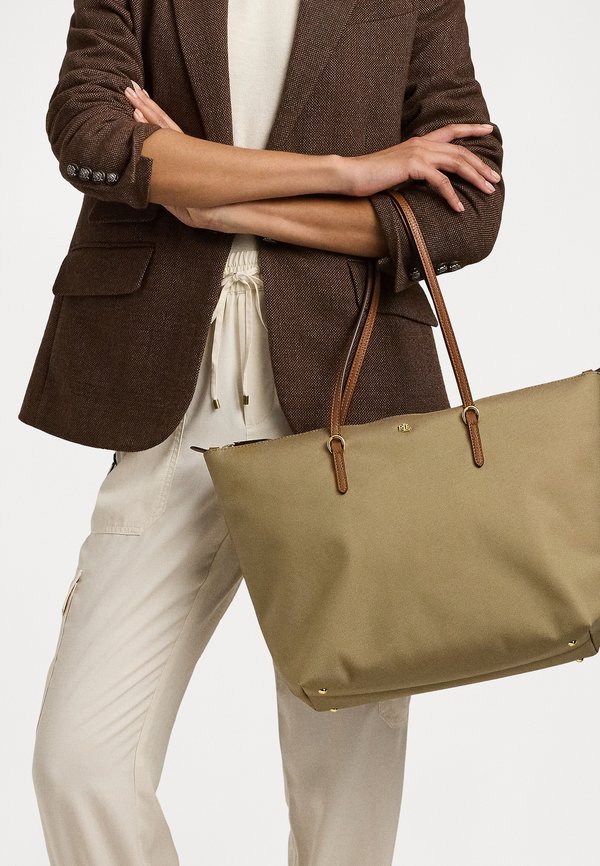 NYLON LARGE KEATON TOTE BAG - Tote bag - clay3