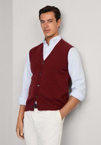 Hackett London Weste - burgundy red