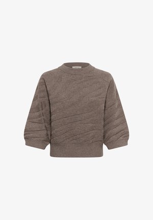 Cream, CRDELA KNIT PULLOVER - Pullover - brown lentil melange