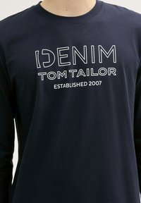 TOM TAILOR DENIM LOGO  - Hosszú ujjú felső - sky captain blue
