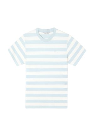 Silbon, CAMISETA MINILOGO RAYAS AGUAMARINA - Camiseta estampada - aguamarina