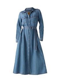QUINCEY - Vestito di jeans - Blue