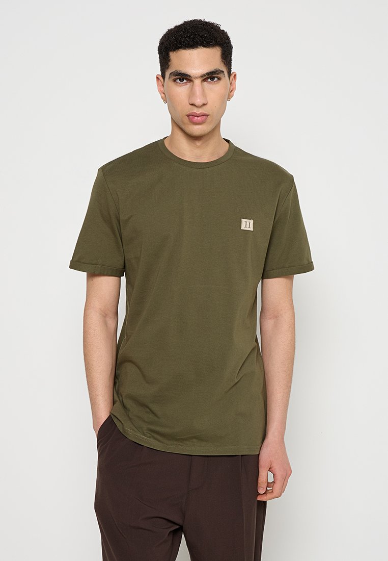 Les Deux T-shirt basic olijfgroen Les Deux T-shirt basic olijfgroen