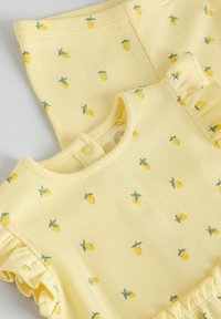 Next REGULAR FIT-2 PIECE SHORT SLEEVE FRILL SET - Leggings - yellow lemon