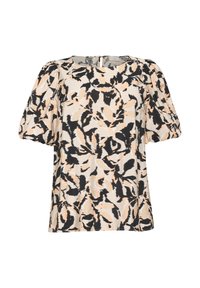 Kaffe Curve KCPACA - Bluse - beige black peach blurry leaf