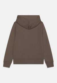 Calvin Klein Jeans SMALL MONOGRAM HOODIE UNISEX - Jersey con capucha - dark brown