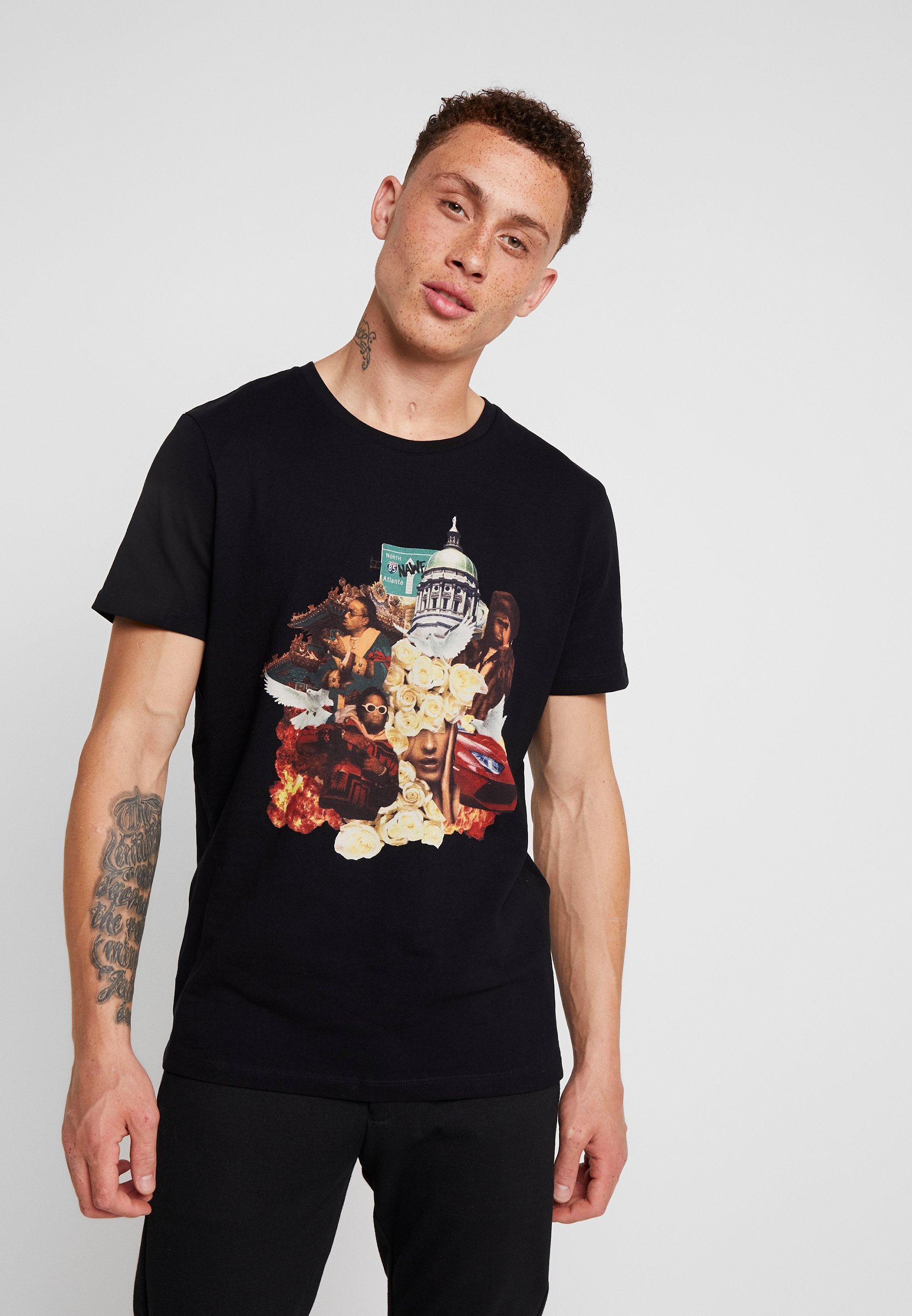 zalando jack &jones t jirt black zalando jack &jones t jirt black