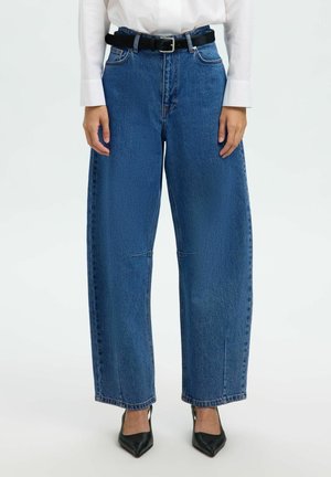 MID WAIST - Jeans relaxed fit - medium blue denim