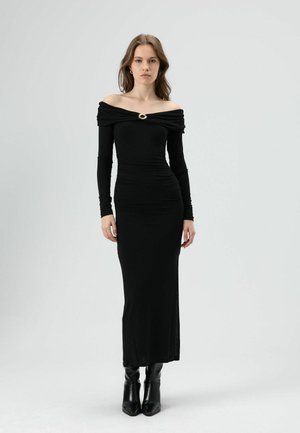OFF-THE-SHOULDER - Jerseyjurk - black