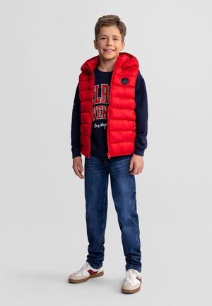 MINOTI QUILTED WITH DETACHABLE HOOD - Vest - red