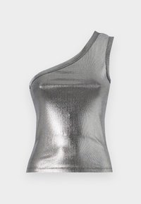FUNDA ONE SHOULDER SHINE  - Top - silver