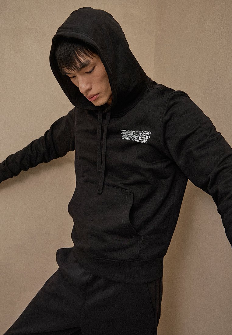 Diesel Hoodie zwart