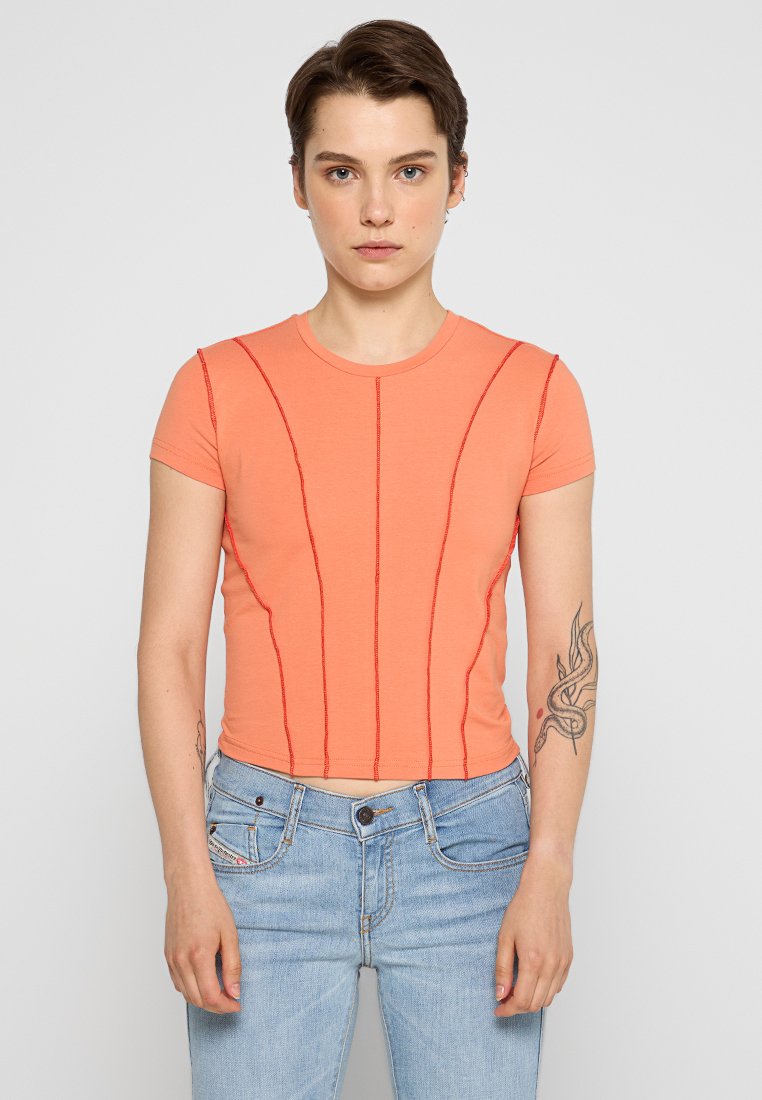 Diesel T-shirt basic oranje