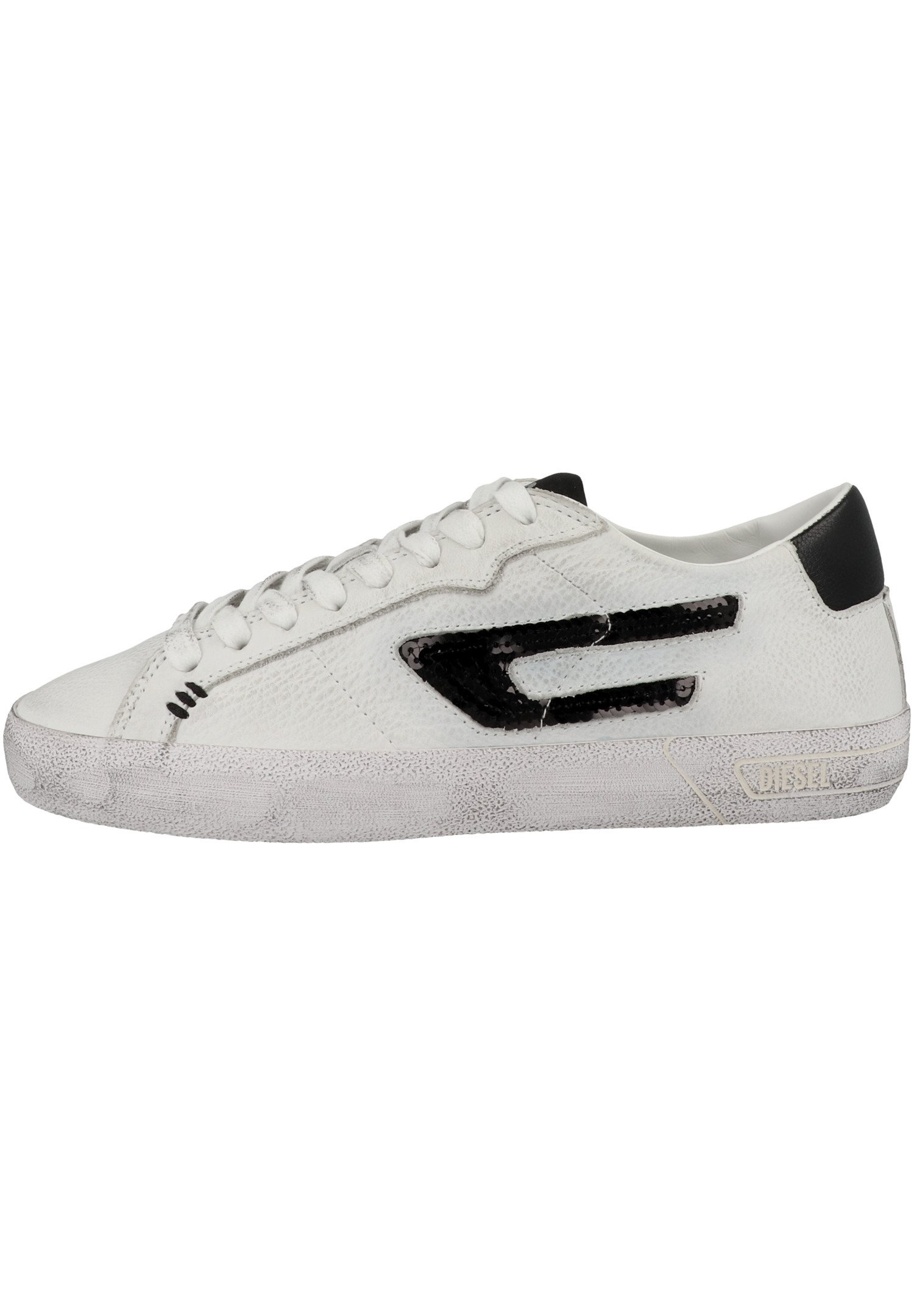Diesel S-LEROJI LOW X - Sneaker low - black/white/weiß - Zalando.de