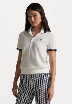 Polo Ralph Lauren SHORT SLEEVE POLO SHIRT - Polo majica - ceramic white/refined navy