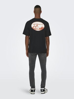 Print T-shirt - black